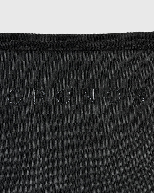 CRONOS WOMEN DRAPE FLARE LONG SLEEVE【BLACK】