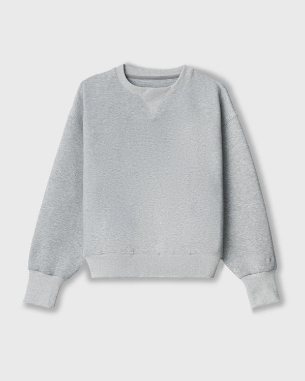 CRONOS WOMEN LIGHTWEIGHT CREW SWEAT【GRAY】