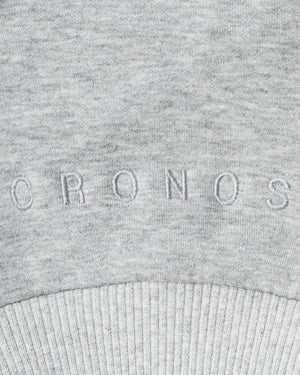 CRONOS WOMEN LIGHTWEIGHT CREW SWEAT【GRAY】