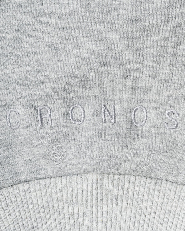 CRONOS WOMEN LIGHTWEIGHT CREW SWEAT【GRAY】