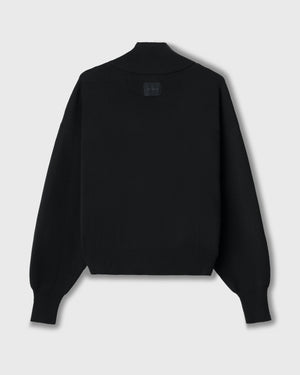 CRONOS WOMEN'S WARM HALF ZIP SWEAT【BLACK】