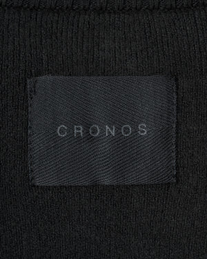 CRONOS WOMEN'S WARM HALF ZIP SWEAT【BLACK】