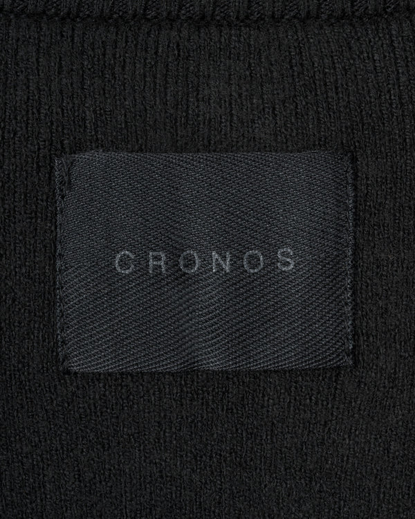 CRONOS WOMEN'S WARM HALF ZIP SWEAT【BLACK】
