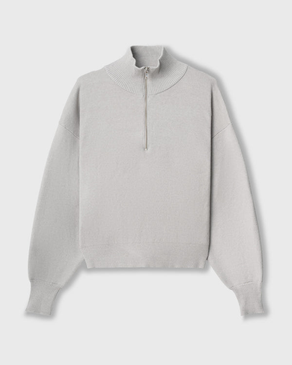 CRONOS WOMEN WARM HALF ZIP SWEAT【GRAY】