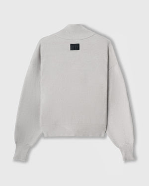 CRONOS WOMEN WARM HALF ZIP SWEAT【GRAY】