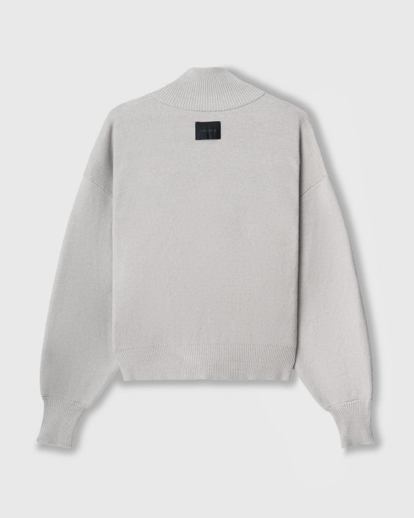 CRONOS WOMEN WARM HALF ZIP SWEAT【GRAY】
