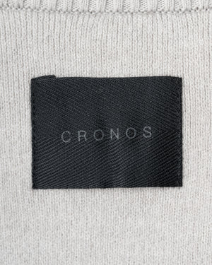 CRONOS WOMEN WARM HALF ZIP SWEAT【GRAY】