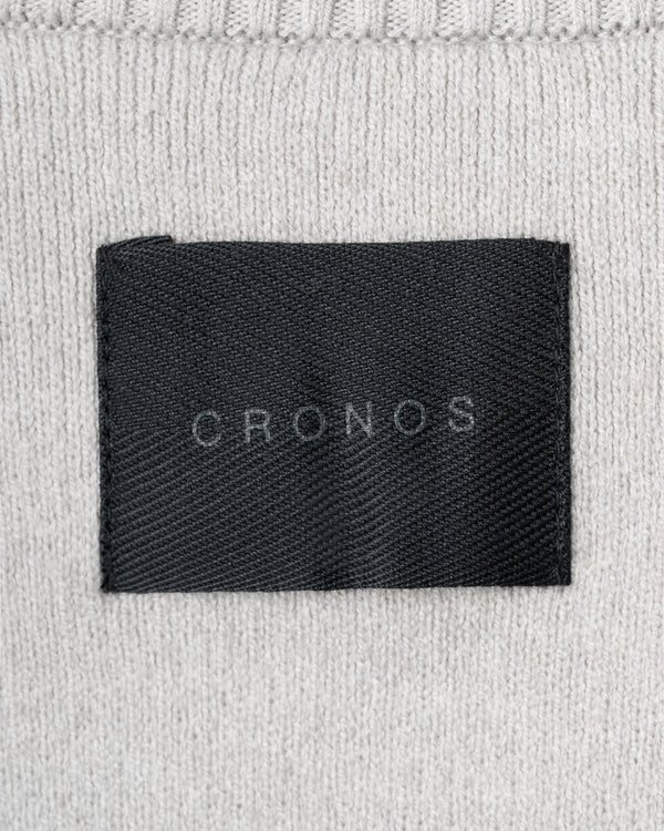 CRONOS WOMEN WARM HALF ZIP SWEAT【GRAY】