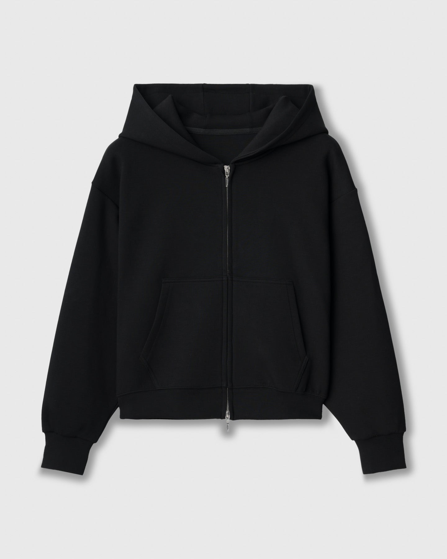 CRONOS WOMEN LIGHTWEIGHT ZIP HOODIE【BLACK】