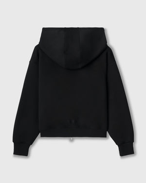 CRONOS WOMEN LIGHTWEIGHT ZIP HOODIE【BLACK】