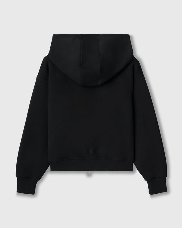 CRONOS WOMEN LIGHTWEIGHT ZIP HOODIE【BLACK】
