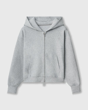 CRONOS WOMEN LIGHTWEIGHT ZIP HOODIE【GRAY】
