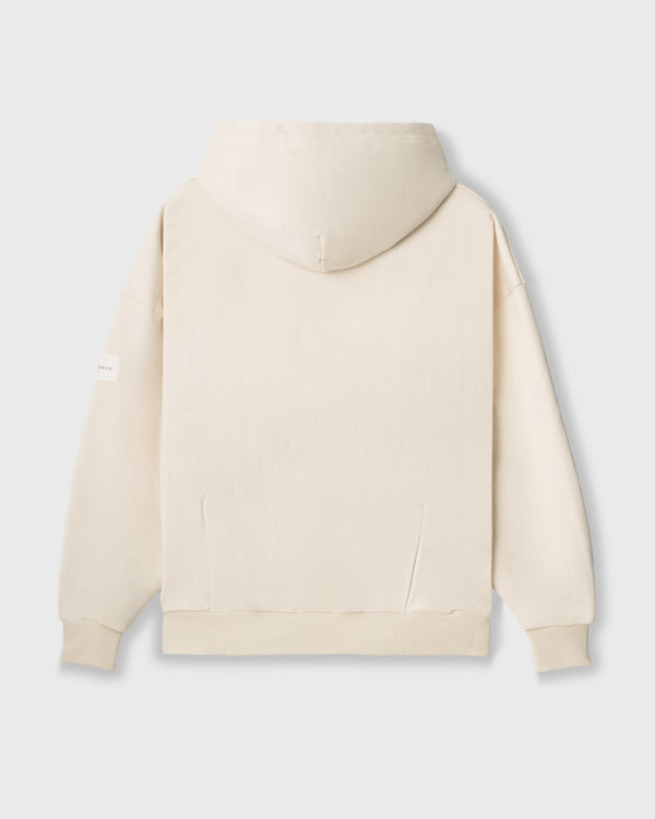CRONOS WOMEN HEAVY DOUBLE HOODIE【CREAM】