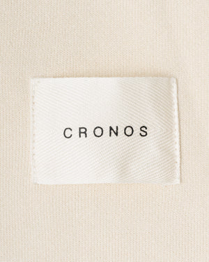 CRONOS WOMEN HEAVY DOUBLE HOODIE【CREAM】