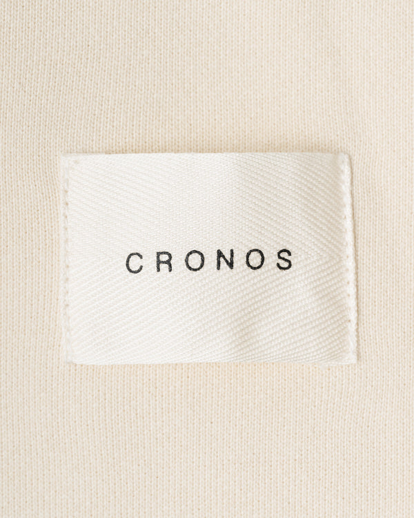 CRONOS WOMEN HEAVY DOUBLE HOODIE【CREAM】
