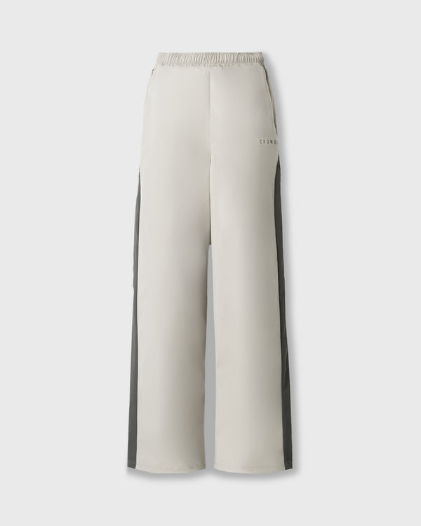 CRONOS WOMEN SIDE LINE DRAWSTRING PANTS【BEIGE】