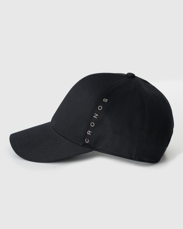 CRONOS WOMEN METAL BUCKLE CAP【BLACK】