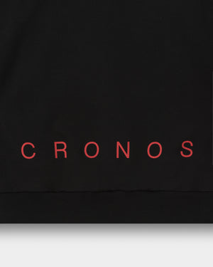 CRONOS SEGMENT HOODIE【BLACK×RED】