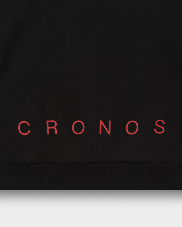 CRONOS SEGMENT HOODIE【BLACK×RED】