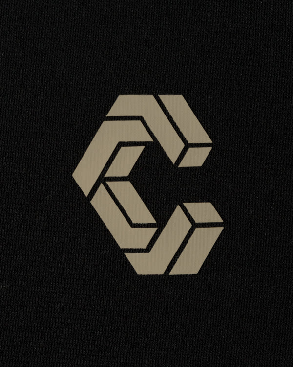 CRONOS SEGMENT HOODIE【BLACK×GREIGE】