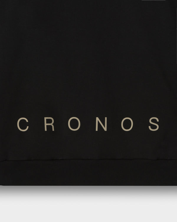CRONOS SEGMENT HOODIE【BLACK×GREIGE】