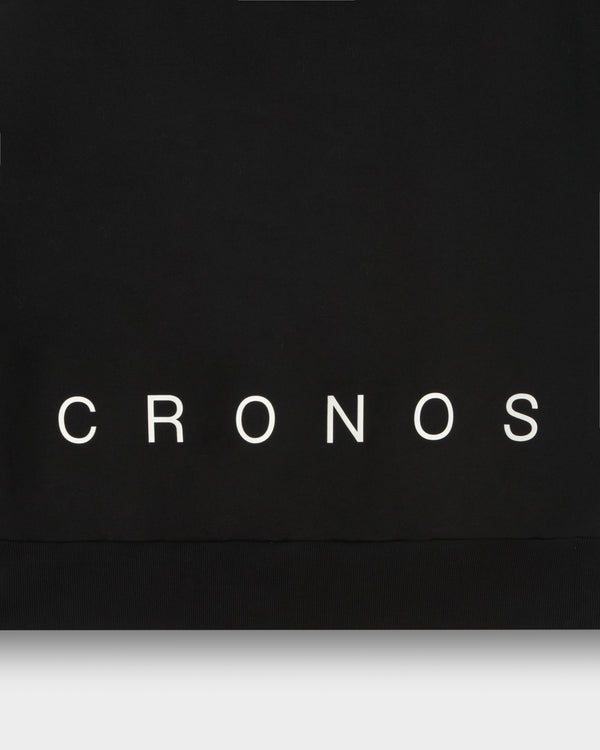 CRONOS SEGMENT HOODIE【BLACK×WHITE】