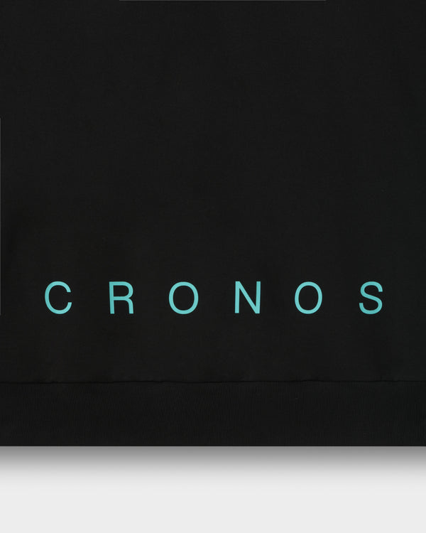 CRONOS SEGMENT HOODIE【BLACK×T.BLUE】