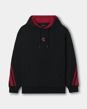 CRONOS AXIS HOODIE【BLACK×RED】