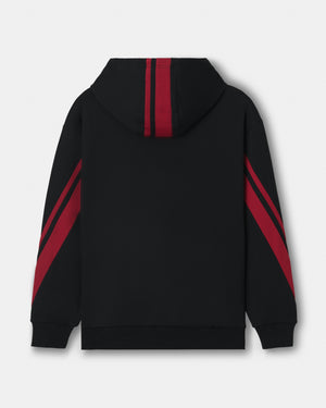 CRONOS AXIS HOODIE【BLACK×RED】