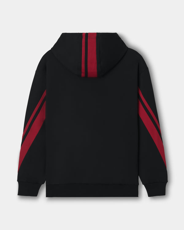 CRONOS AXIS HOODIE【BLACK×RED】