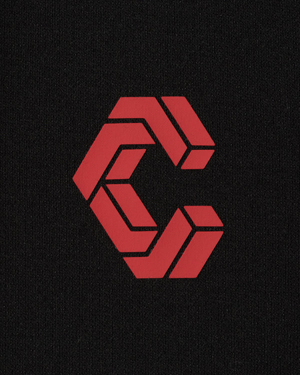 CRONOS AXIS HOODIE【BLACK×RED】