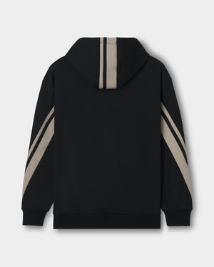 CRONOS AXIS HOODIE【BLACK×GREIGE】