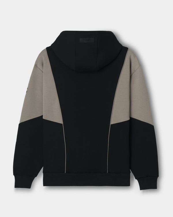 CRONOS ANGLE HOODIE【BLACK×TAUPE】