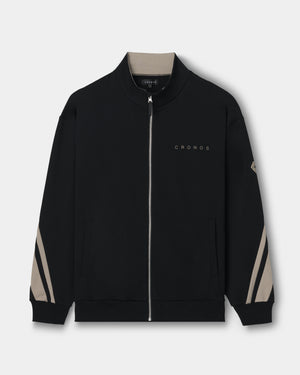 CRONOS AXIS ZIP JACKET【BLACK×GREIGE】