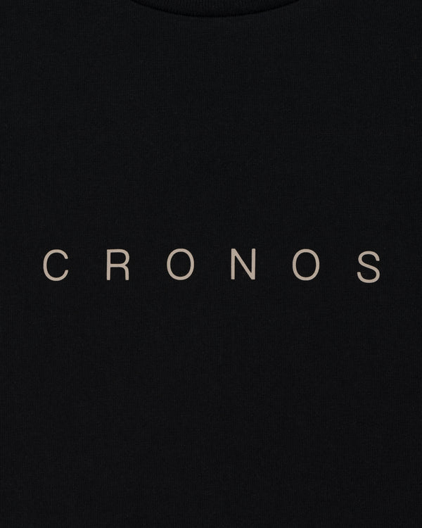 CRONOS AXIS L/S TEE【BLACK×GREIGE】