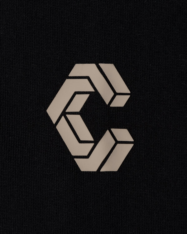 CRONOS AXIS L/S TEE【BLACK×GREIGE】
