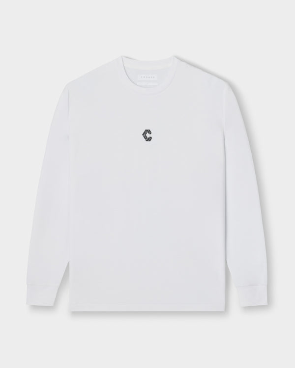 CRONOS CLEAN STRETCH L/S TEE【WHITE】