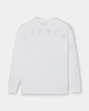 CRONOS CLEAN STRETCH L/S TEE【WHITE】