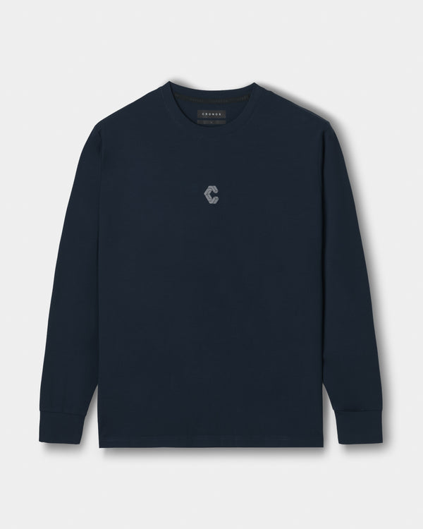 CRONOS CLEAN STRETCH L/S TEE【NAVY】