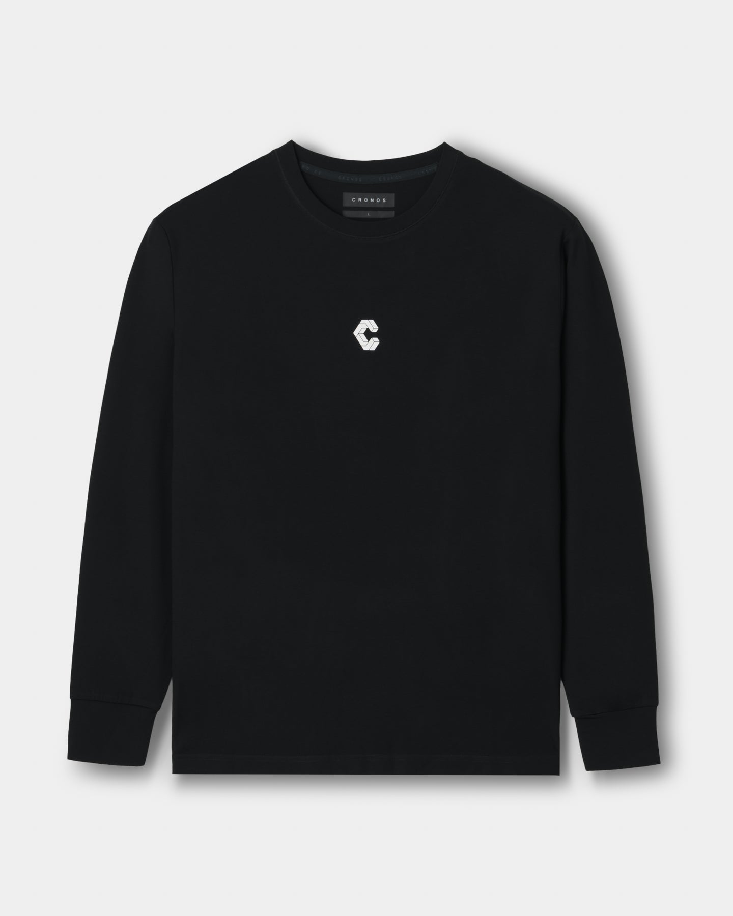 CRONOS CLEAN STRETCH L/S TEE【BLACK】