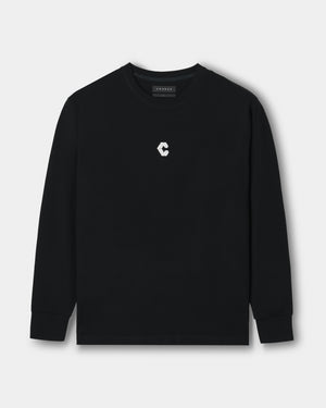 CRONOS CLEAN STRETCH L/S TEE【BLACK】