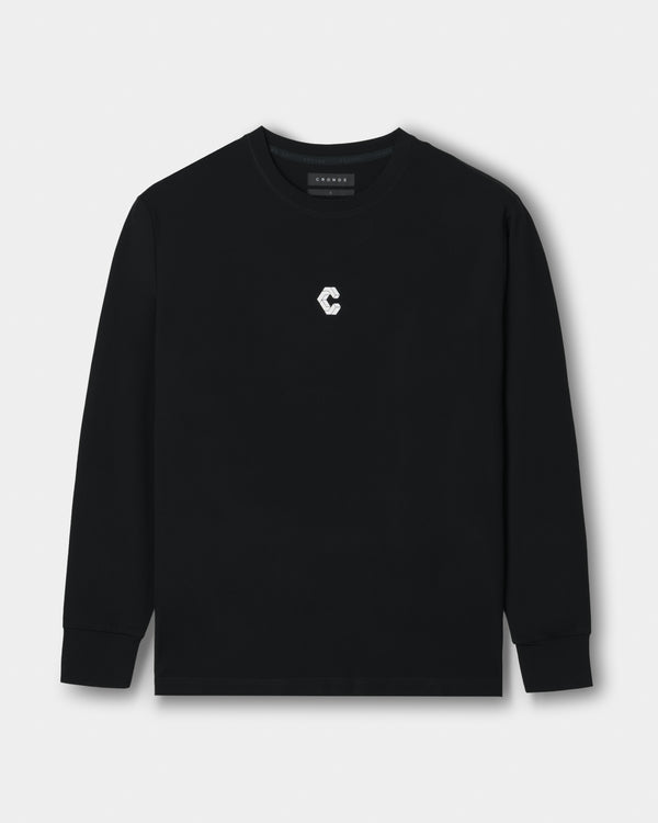 CRONOS CLEAN STRETCH L/S TEE【BLACK】