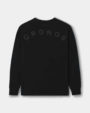CRONOS CLEAN STRETCH L/S TEE【BLACK】