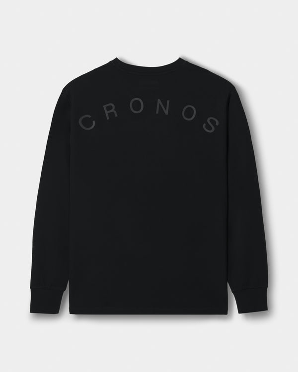CRONOS CLEAN STRETCH L/S TEE【BLACK】