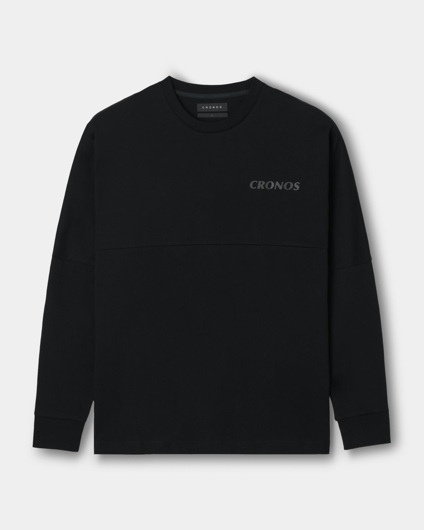 CRONOS REFLECTIVE LOGO L/S TEE【BLACK】