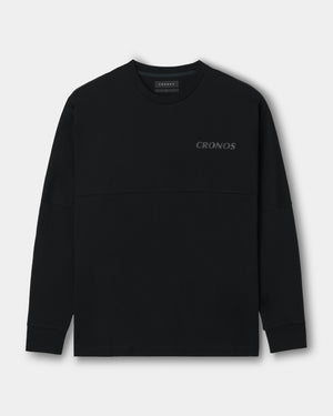 CRONOS REFLECTIVE LOGO L/S TEE【BLACK】