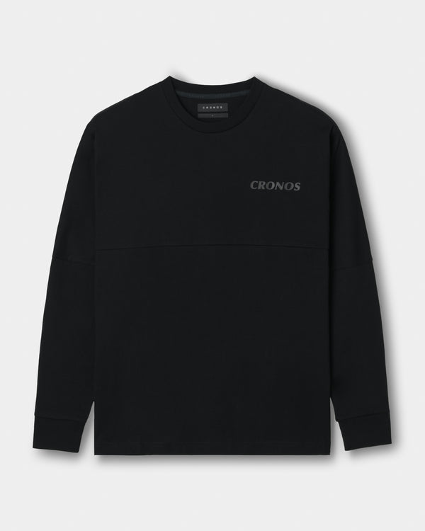 CRONOS REFLECTIVE LOGO L/S TEE【BLACK】