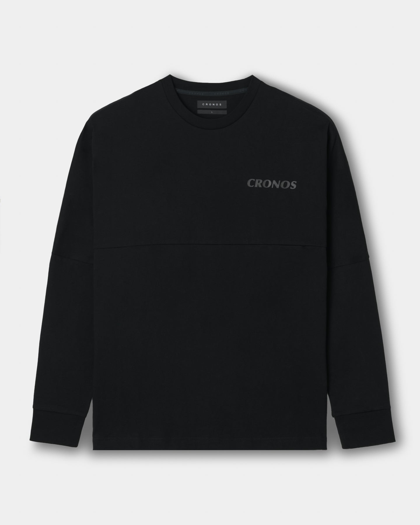 CRONOS REFLECTIVE LOGO L/S TEE【BLACK×SILVER】
