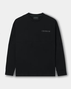CRONOS REFLECTIVE LOGO L/S TEE【BLACK×SILVER】