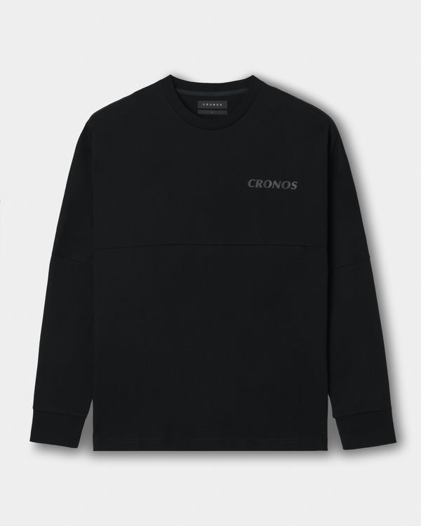 CRONOS REFLECTIVE LOGO L/S TEE【BLACK×SILVER】